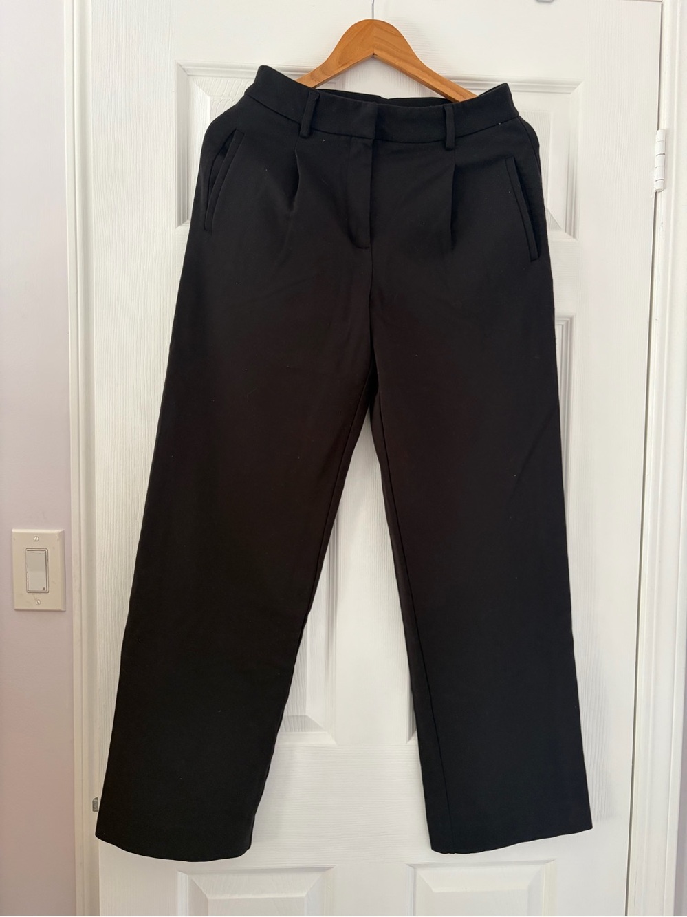RW&CO. Black Women's Wide-Leg Tailored Trousers